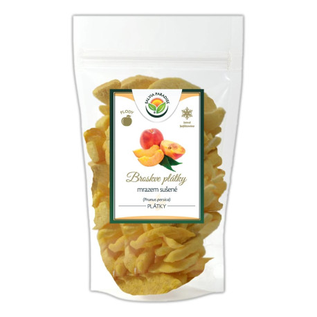 Lyofilizované broskyne – lyofilizované 120g