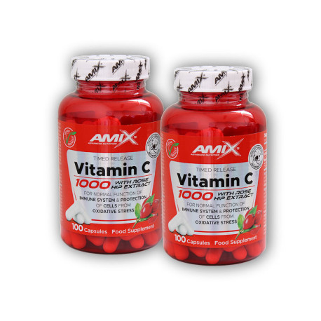 2x vitamín C 1000mg + šípky 100 cps