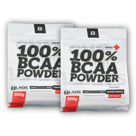 2x BS BLADE BCAA 2-1-1 prášok 500g - pomeranian