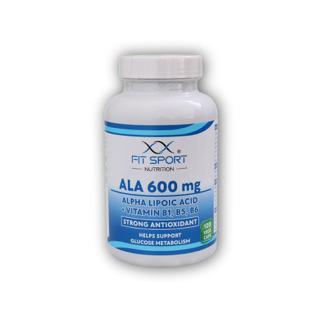 ALA 600 mg alfa lipoovej kyseliny + vitamín B1, B5, B6 120 zeleninových kapsúrok