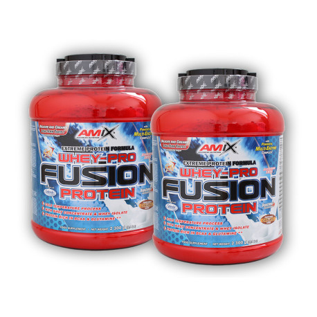 2x WheyPro Fusion Protein 2300g - biela čokoláda