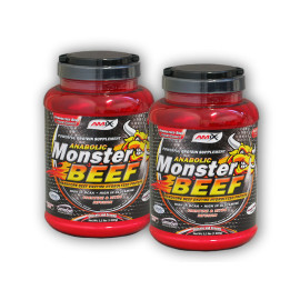 2x Anabolic Monster BEEF 90% proteín 1000g - vanilko-limetka