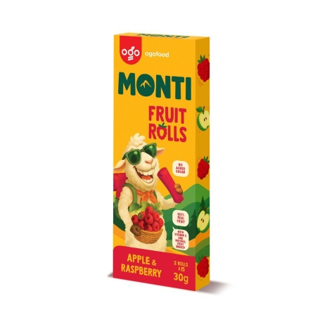 MONTI ovocná trubička jablko & malina - 30g