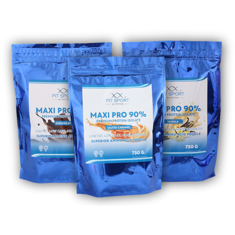 3x Maxi Pro 90% 750g - dubajská čokoláda