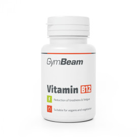 Vitamín B12 (kobalamín) - GymBeam - bez príchute - 90 tab.