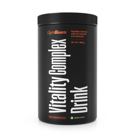 Vitality Complex Drink - GymBeam - zelené jablko - 360 g