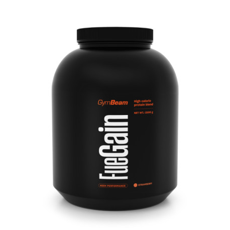 Gainer FueGain - GymBeam - jahoda - 2500 g