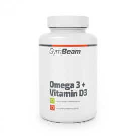 Omega 3 + vitamín D3 - GymBeam - 90 kaps.