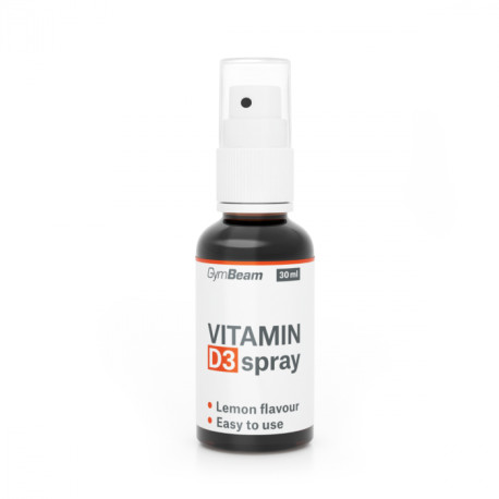 Vitamín D3 v spreji 1000 IU - GymBeam - citrón