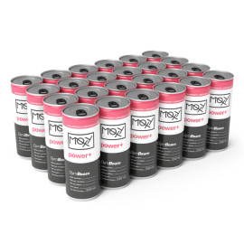 MOXY power+ Energetický nápoj 330 ml - GymBeam - jahodová limonáda