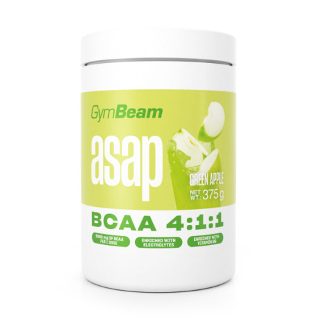 ASAP BCAA - GymBeam - zelené jablko - 375 g