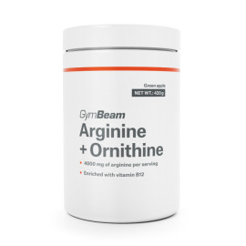 Arginín + Ornitín - GymBeam - zelené jablko - 420 g