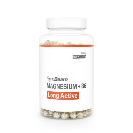 Magnézium + B6 Long Lasting - GymBeam - 90 tab.