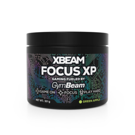 XBEAM Focus XP - GymBeam - zelené jablko - 351 g