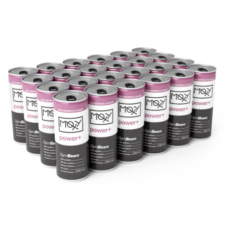 MOXY power+ Energetický nápoj 330 ml - GymBeam - lesné ovocie