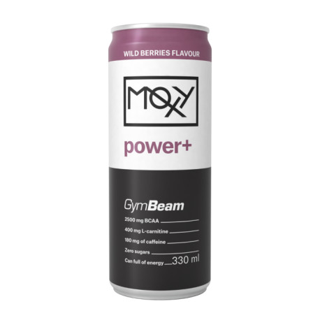 MOXY power+ Energetický nápoj 330 ml - GymBeam - lesné ovocie