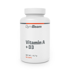 Vitamín A + D3 - GymBeam - 90 kaps.