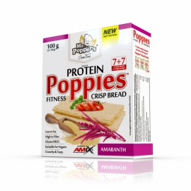 Poppies CrispBread Protein 100g. - Whole Grain with Herbs