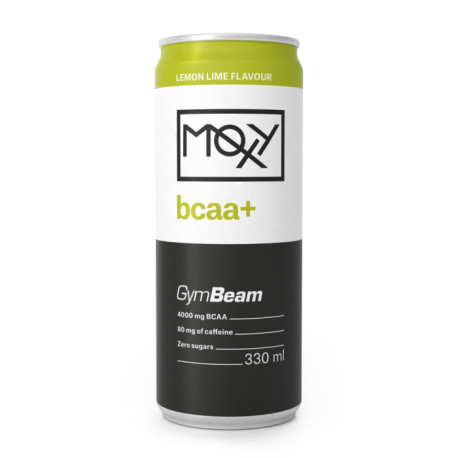 Energetický nápoj MOXY bcaa+ 330 ml - GymBeam - citrón limetka