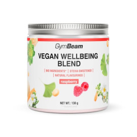 Vegan Wellbeing Blend - GymBeam - malina - 138 g