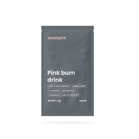 Vzorka Pink burn drink - GymBeam - citrón - 5 g