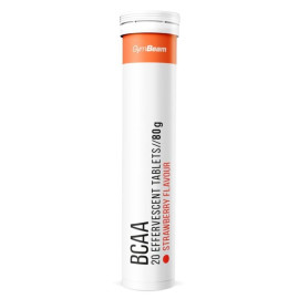 Šumivé BCAA - GymBeam - jahoda - 20 tab.