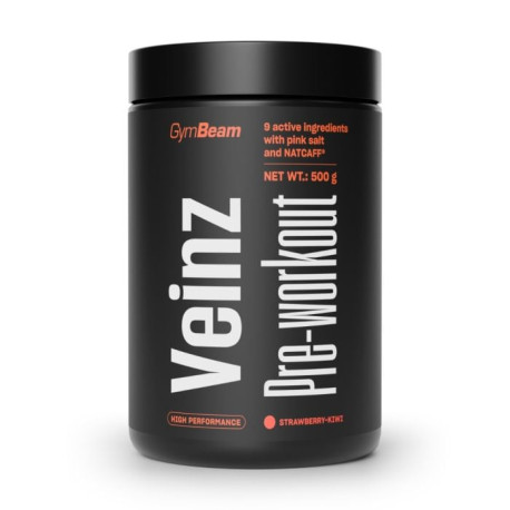 Veinz Pre-workout - GymBeam - jahoda kiwi - 500 g
