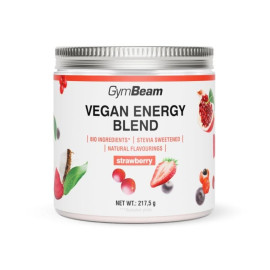 Vegan Energy Blend - GymBeam - jahoda - 217,5 g