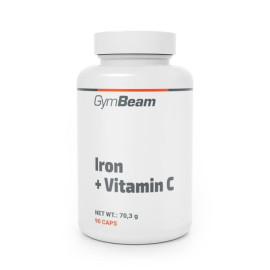 Železo + Vitamín C - GymBeam - 90 kaps.
