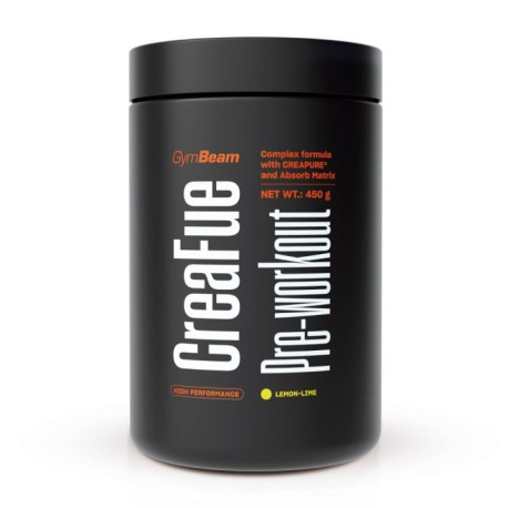 CreaFue Pre-workout - GymBeam - citrón limetka - 450 g