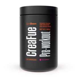 CreaFue Pre-workout - GymBeam - lesné ovocie - 450 g
