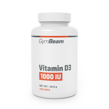Vitamín D3 1000 IU - GymBeam - 120 kaps.