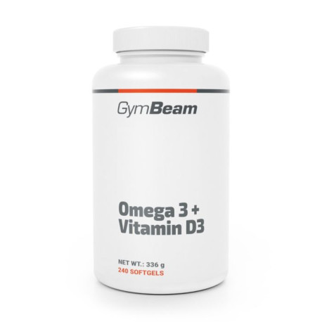 Omega 3 + vitamín D3 - GymBeam - 240 kaps.