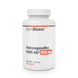 Ashwagandha KSM-66® 500mg - GymBeam - 180 kaps.