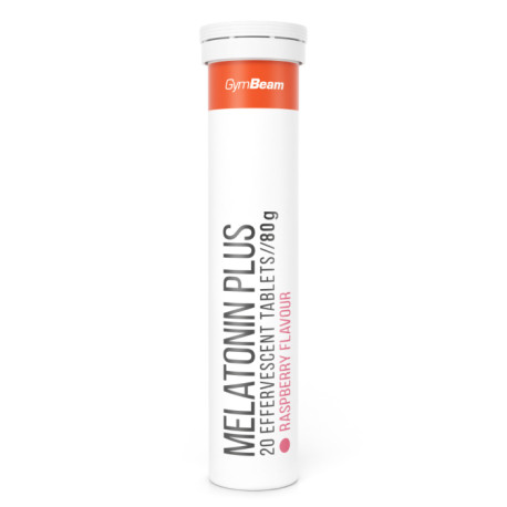 Melatonín Plus šumivý - GymBeam - malina - 80 g