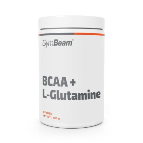 BCAA + L-glutamín – GymBeam - pomaranč - 480 g
