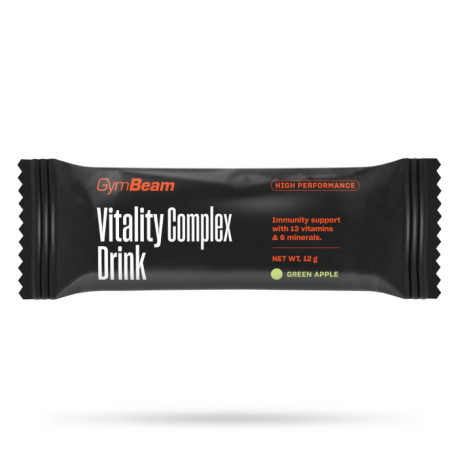 Vitality Complex Drink - GymBeam - zelené jablko - 12 g