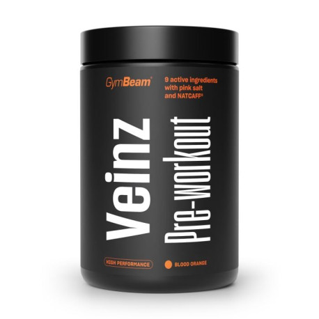 Veinz Pre-workout - GymBeam - červený pomaranč - 500 g
