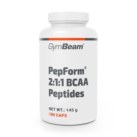 BCAA 2:1:1 PepForm® Peptidy - GymBeam - 180 kaps.