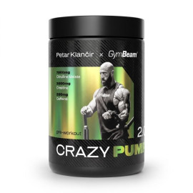Predtréningový stimulant Crazy Pump 2.0 - GymBeam - zelené jablko