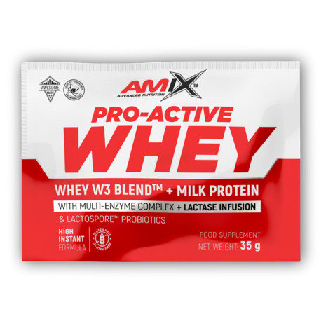 Pro-Active Whey Protein 35g - biele čokoládové poháre