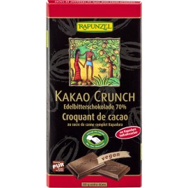 Bio čokoláda horká s kakaovým krokantom Rapunzel 80g