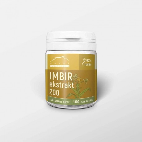 Zázvor exktrakt (100 kapsúl x 200mg) - Zingiber officinalis