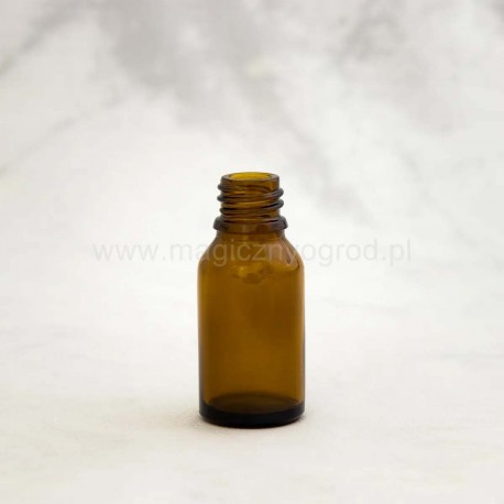 Hnedá sklenená fľaša - 15ml, vnútorný priemer 18 mm