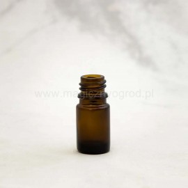Hnedá sklenená fľaša - 10ml, vnútorný priemer 18 mm