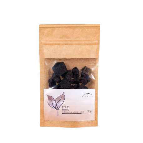 Fo Ti - He shou wu - Polygonum multiflorum - 50g pražený koreň - sekaný