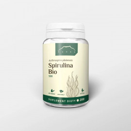 Spirulina tablety 500 mg - Arthrospira platensis - 100g (200 tabletek)