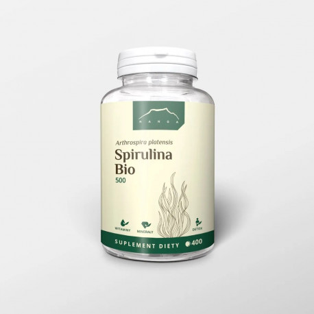 Spirulina tablety 500 mg - Arthrospira platensis - 200g (400 tabletek)