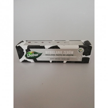 Dabur Bylinná zubná pasta na bielenie dreveným uhlím - 100 g