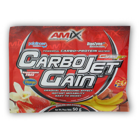 CarboJet Gain 50g akcia - jahoda